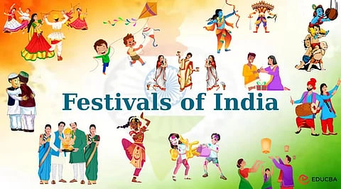 भारतीय त्योहार और एकता दीपावली, होली, ईद और क्रिसमस
